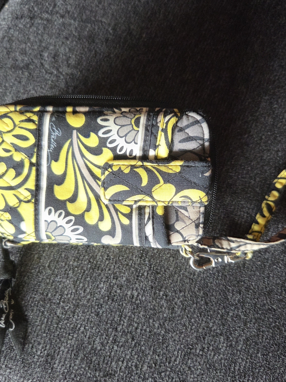 Vera Bradley Yellow Floral Wristlet Phone Case